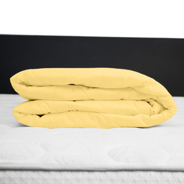 Protector de colchón impermeable 150 hilos color Amarillo 100% algodón