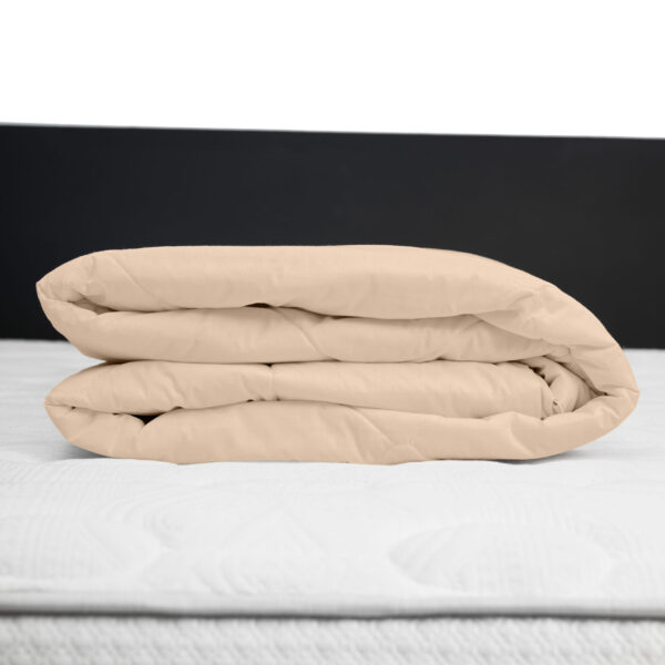 Protector de colchón impermeable 150 hilos color Arenita 100% algodón