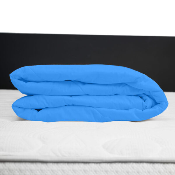 Protector de colchón impermeable 150 hilos color Azulino 100% algodón