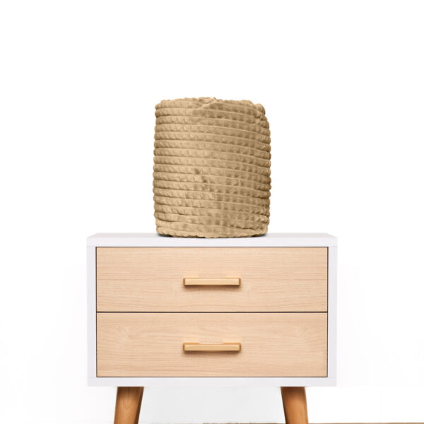 Mantita PREMIUM de invierno con reversible de corderito – Camel