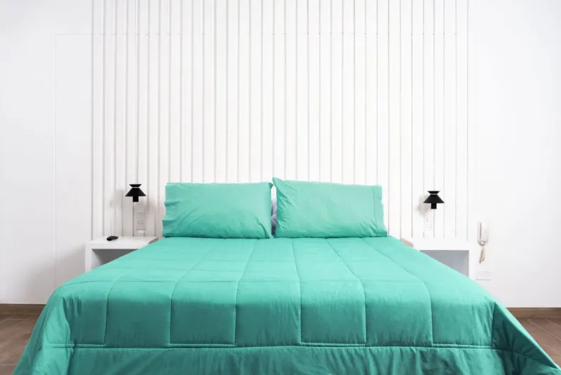 Cobertor Hipoalergénico 150 hilos color turquesa 100% algodón