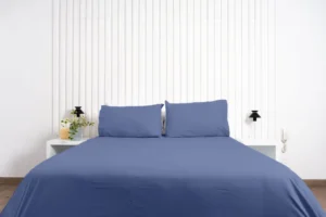 Funda de Cobertor 150 hilos color azul acero 100 algodon &ndash; Cobitex Home