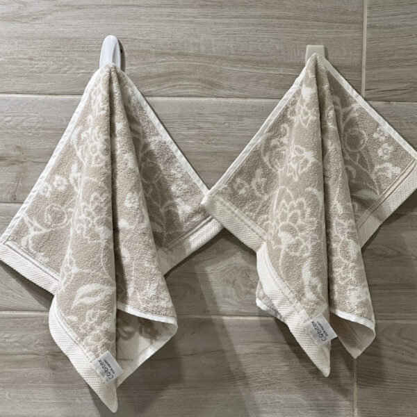 Set de toallas de mano reversibles con diseño algodón – 520 gramos