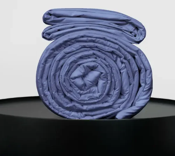 Medium Bedpack con cobertor hipoalergénico 150 hilos color azul acero 100% algodón