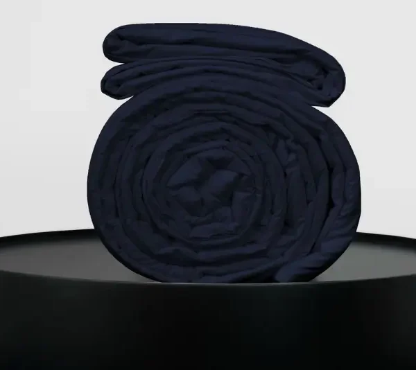Medium Bedpack con cobertor hipoalergénico 150 hilos color azul marino 100% algodón