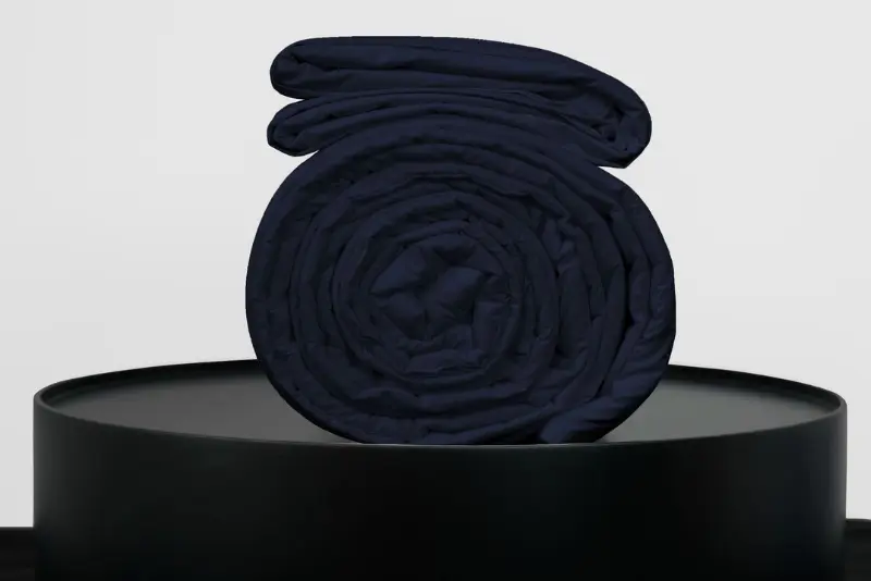 Medium Bedpack con cobertor hipoalergénico 150 hilos color azul marino 100% algodón
