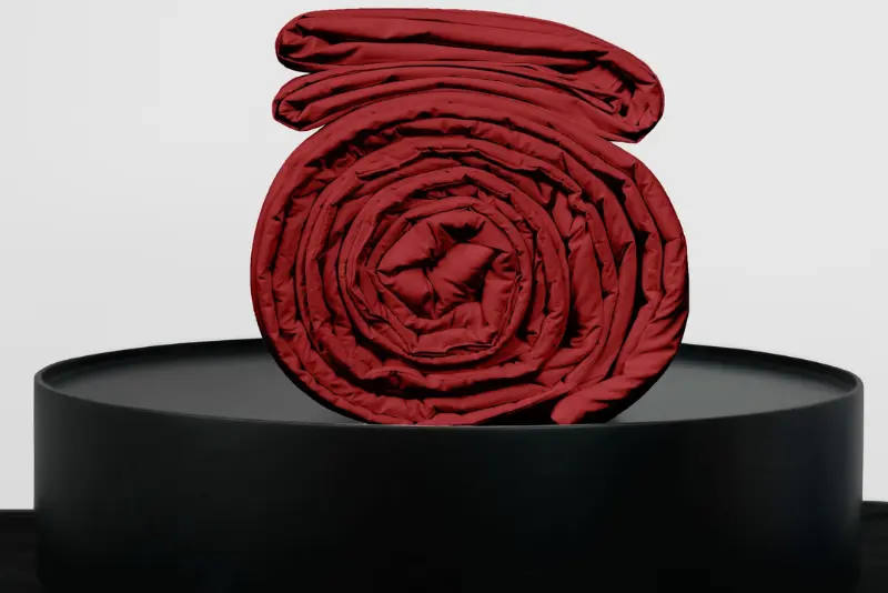 Medium Bedpack con cobertor hipoalergénico 150 hilos rojo 100% algodón