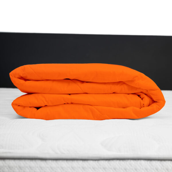 Protector de colchón impermeable 150 hilos color Naranja 100% algodón