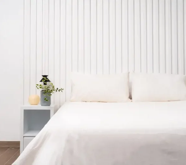 Par de fundas de almohadas 400 hilos color perla 100% algodón