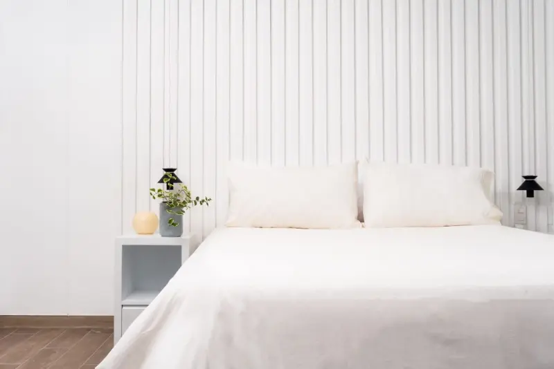 Par de fundas de almohadas 400 hilos color perla 100% algodón