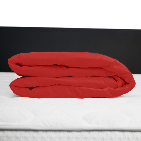 Protector de colchón impermeable 150 hilos color Rojo 100% algodón