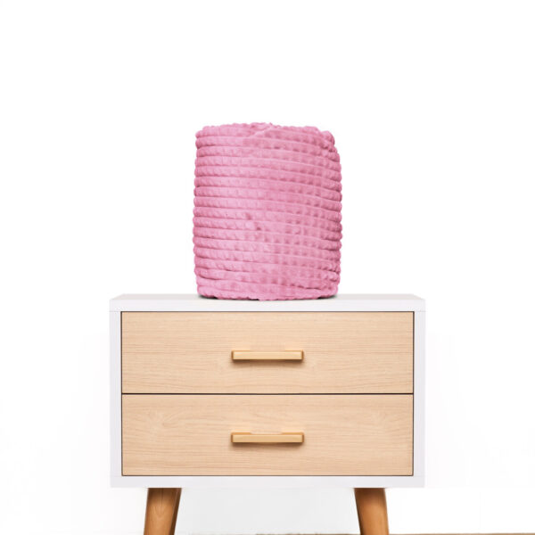 Mantita PREMIUM de invierno con reversible de corderito – Rosado