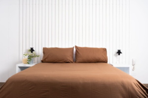 Set de sabanas lisas 150 hilos color chocolate 100 algodon &ndash; Cobitex Home