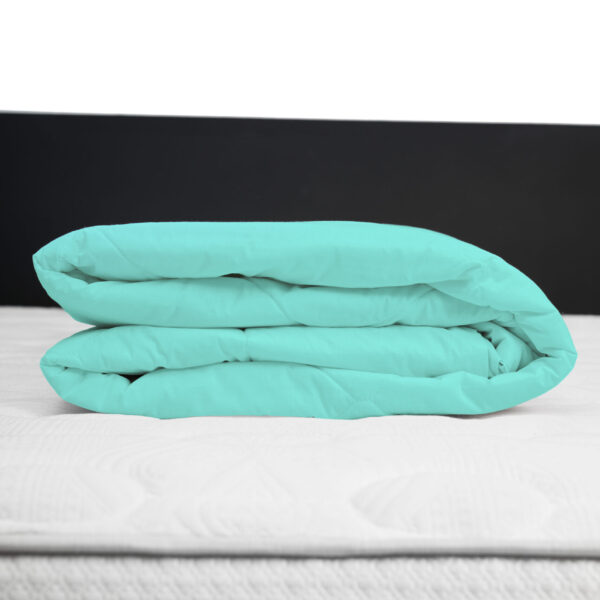 Protector de colchón impermeable 150 hilos color Turquesa 100% algodón