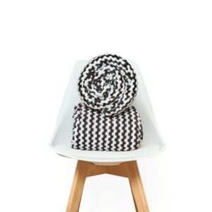 Manta chess blanco negro &ndash; Cobitex Home