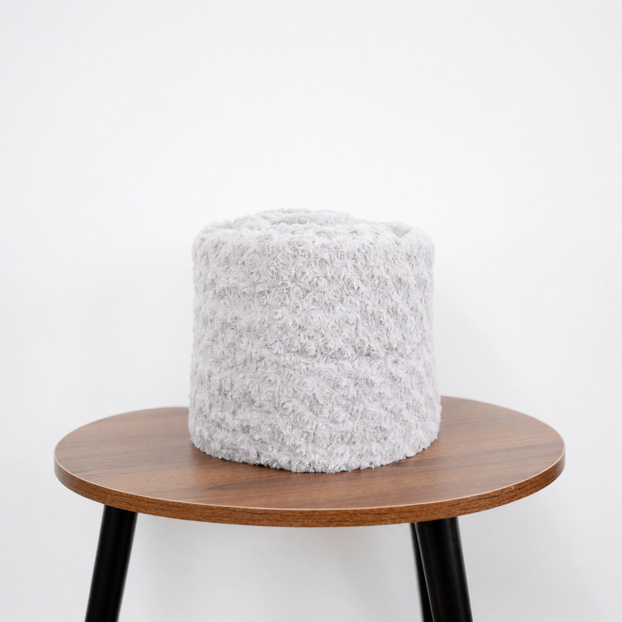 Mantita PREMIUM rosé con reversible de corderito - Gris