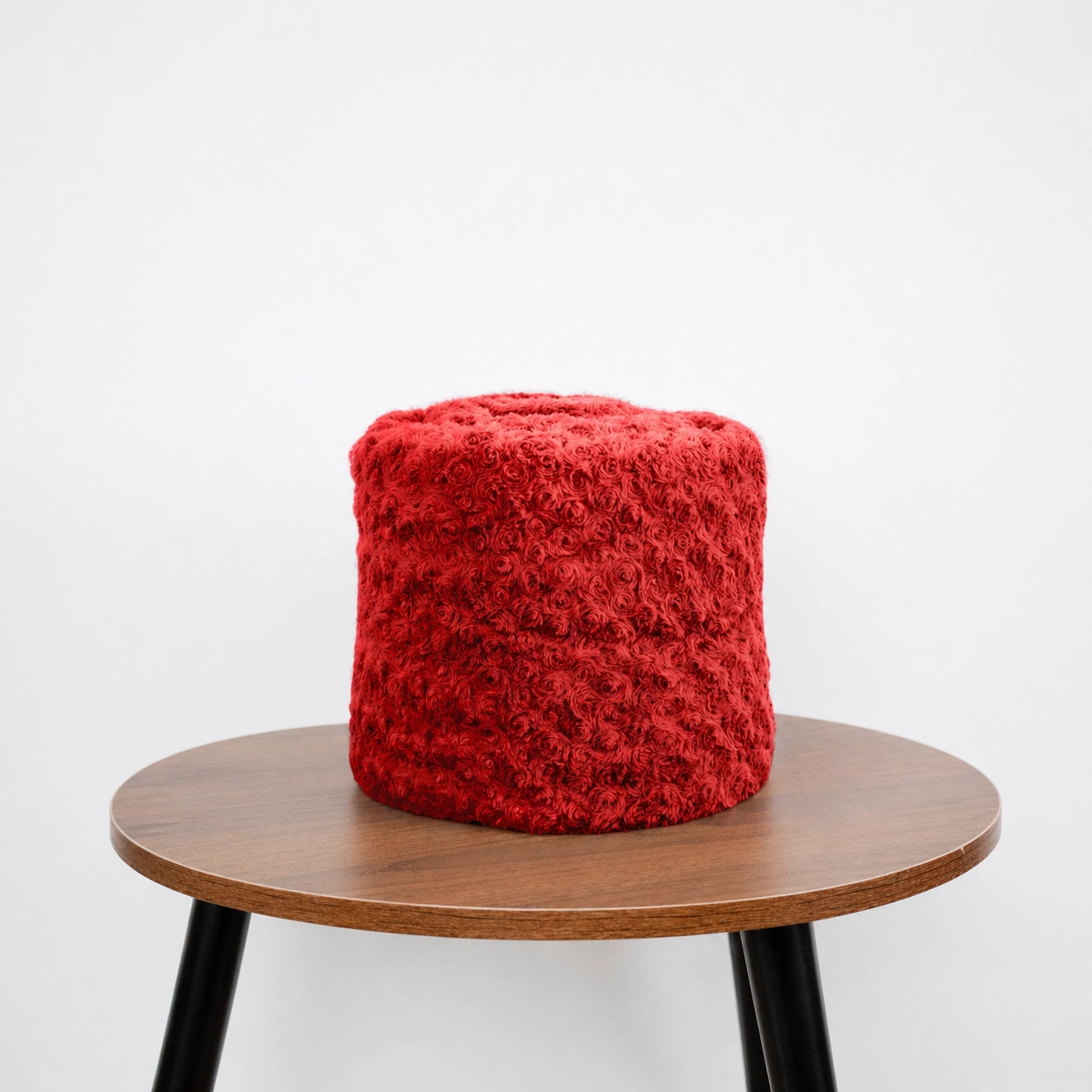 Mantita PREMIUM rosé con reversible de corderito - Rojo
