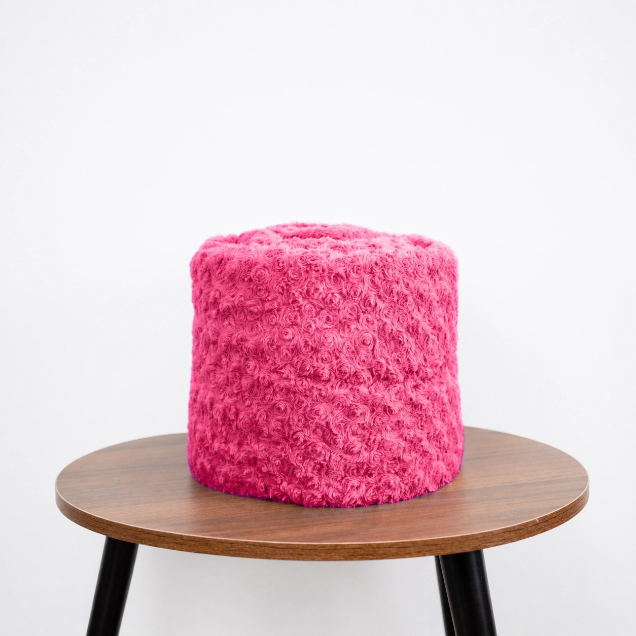 Mantita PREMIUM rosé con reversible de corderito - Rosa