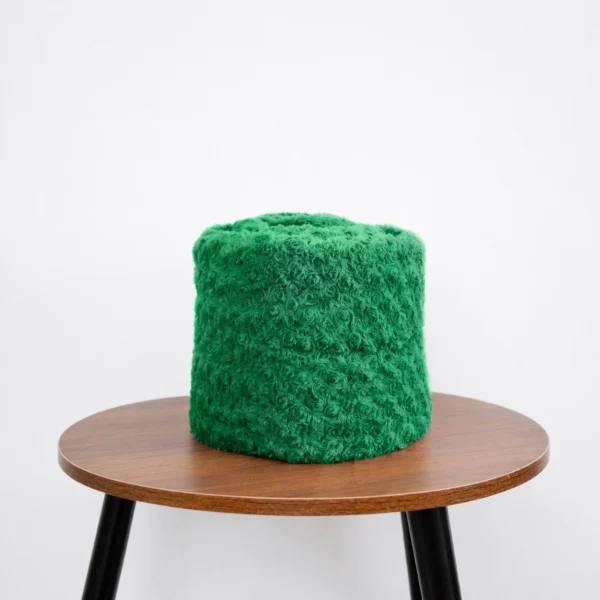 Mantita PREMIUM rosé con reversible de corderito - Verde